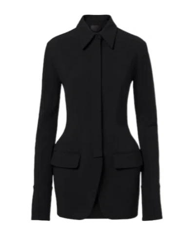 Mugler Wool-blend Jacket In Black