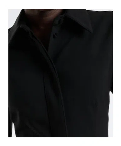 Mugler Wool-blend Jacket In Black