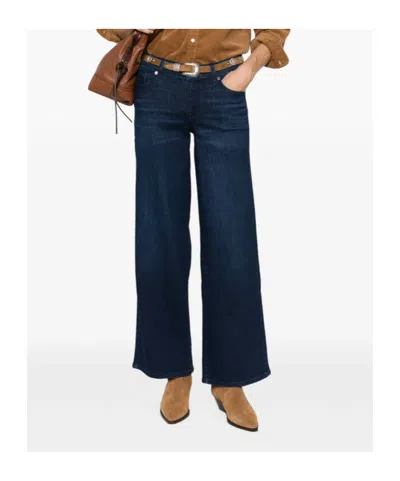 Frame Belt-loop Jeans In Blue