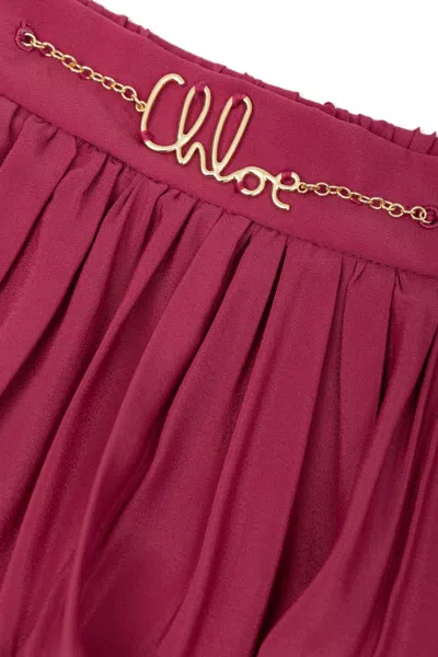 Chloé Flared Skirt In Multi