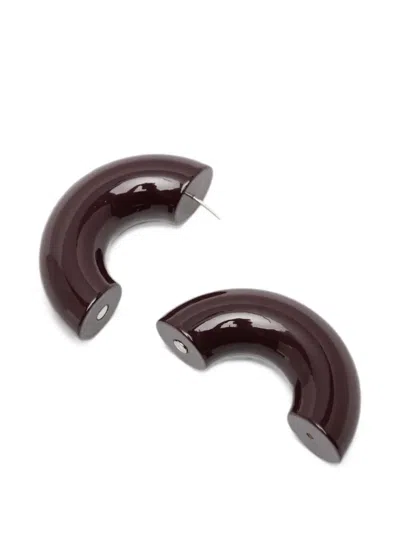 Uncommon Matters 스트라토 후프 이어링 In Brown