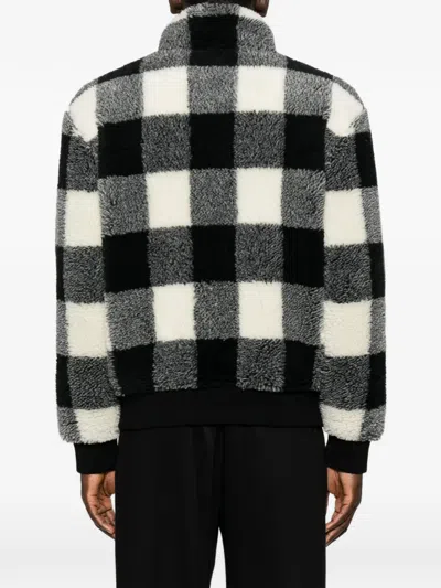 Givenchy Checked Bomber Jacket In Gray
