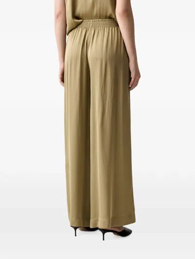 Vicolo Elasticated Palazzo Pants In Brown