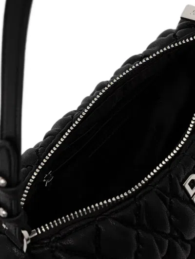 Dkny 레미 로고 장식 퀼팅 숄더 백 In Black