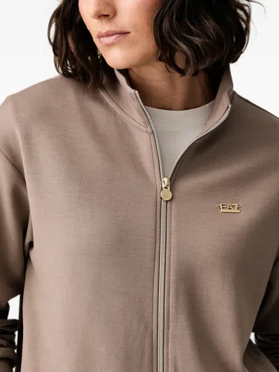 LOGO-PLAQUE ZIP-UP TRACK JACKET