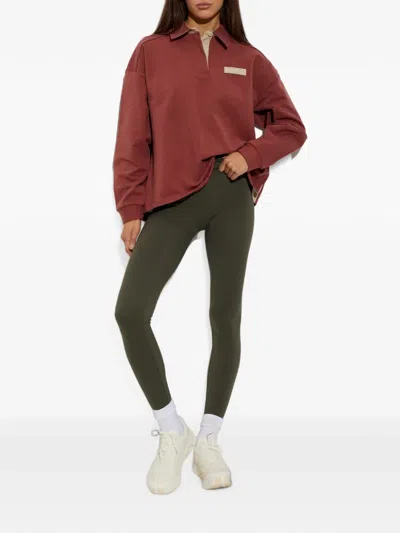 Rethinkit Studios Logo-patch Polo Shirt In Brown