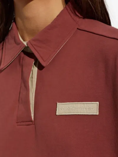Rethinkit Studios Logo-patch Polo Shirt In Brown