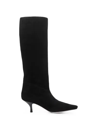 Paris Texas Pointed-toe Tall Boots In Black
