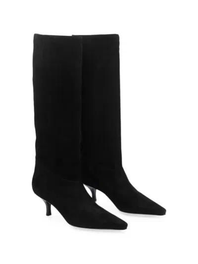 Paris Texas Pointed-toe Tall Boots In Black