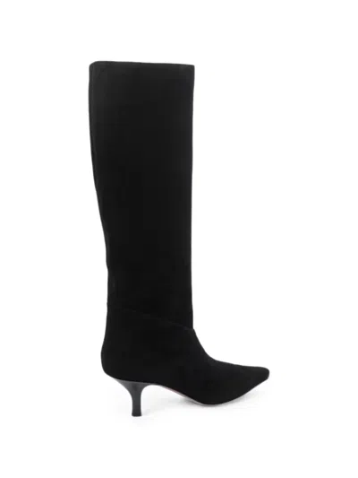 Paris Texas Pointed-toe Tall Boots In Black