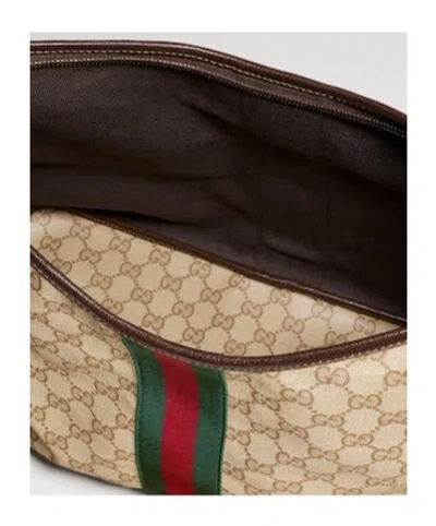 Gucci Large Shoulder Bag With Web In Multi