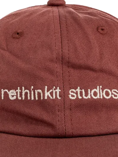Rethinkit Studios Logo-embroidered Baseball Cap In 브라운