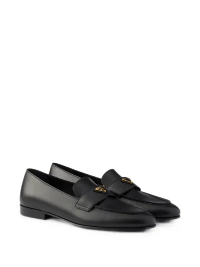 Prada Leather Loafers In Multi