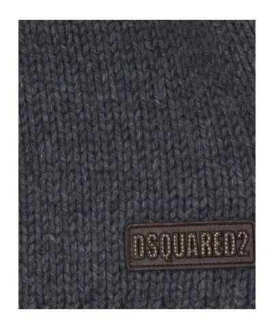 Dsquared2 Crew-neck Pullover With Logo In Gray