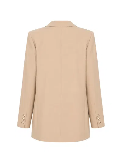 Jijil Double-breasted Blazer In Orange