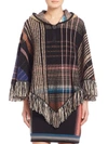 MISSONI Plaid Hooded Poncho