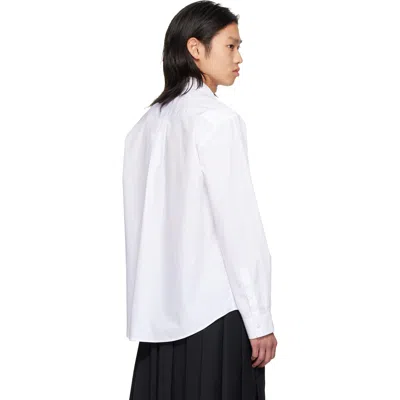 Simone Rocha Cotton Relaxed Pocket Shirt In White
