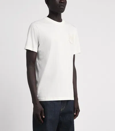 Moncler Monogram Cotton T-shirt In White
