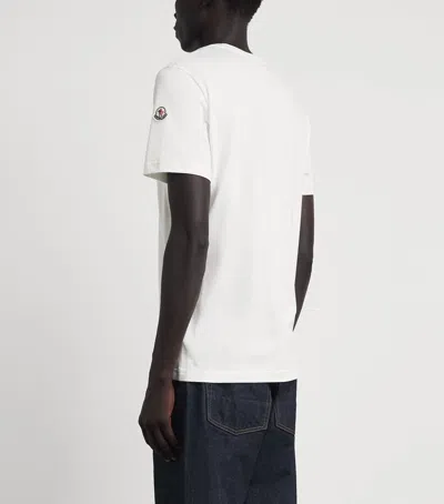 Moncler Monogram Cotton T-shirt In White