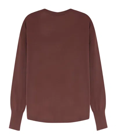 Aspesi V-neck Long-sleeve Knit Top In Multi