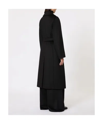 Max Mara Manuela Icon Coat In Black