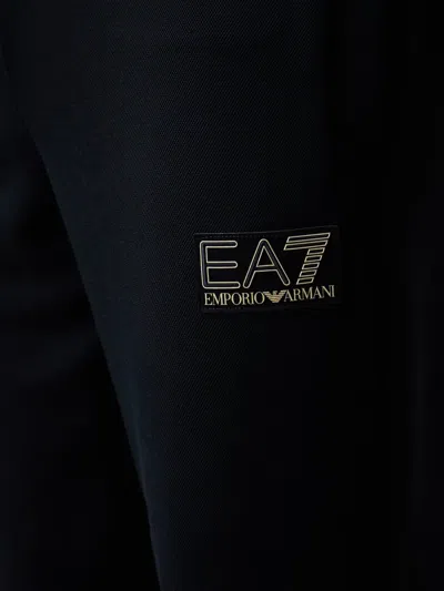 Ea7 로고 패치 트랙팬츠 In Blue