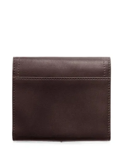 Prada Small Nappa Leather Wallet In Brown