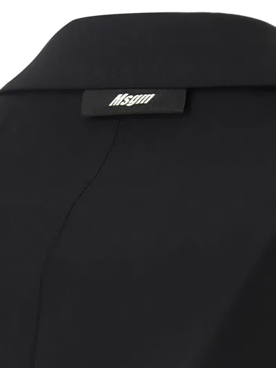 Msgm Blazer - Negro In Black