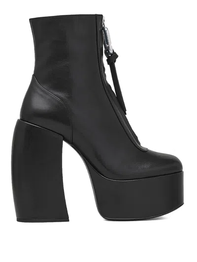 Marc Jacobs The Gigi Platform Ankle Boots In Negro