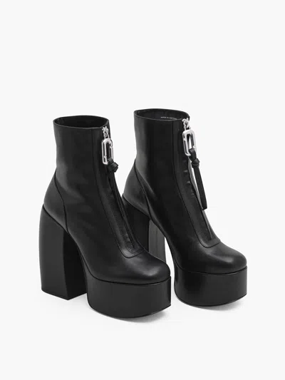 Marc Jacobs The Gigi Platform Ankle Boots In Negro