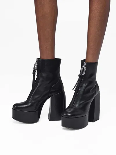 Marc Jacobs The Gigi Platform Ankle Boots In Negro