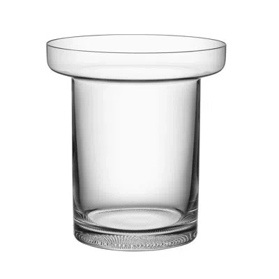 Kosta Boda Limelight Clear Crystal Glass Table Vase In White