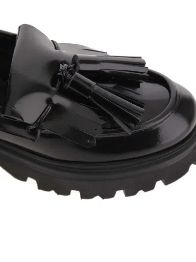Msgm Mocasines - Negro In Negro