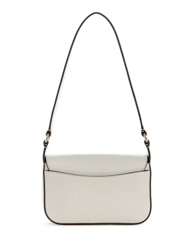 Guess Ruby Small Flap Shoulder Handbag In White