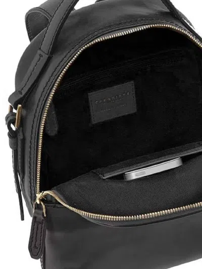 The Bridge Leather Backpack In Negro