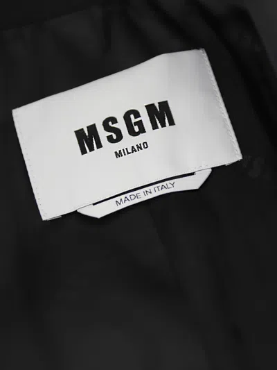 Msgm Blazer - Negro In Black
