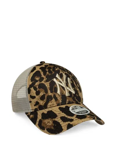 New Era 9forty Leopard-pattern Baseball Cap In Brown