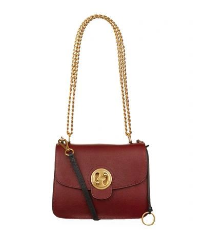 Shop Chloé Small Mily Shoulder Bag In Dark Red