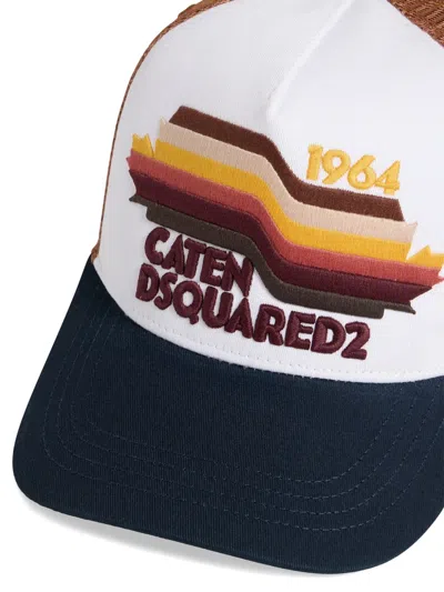Dsquared2 Embroidered Mesh-panel Baseball Cap In Multi