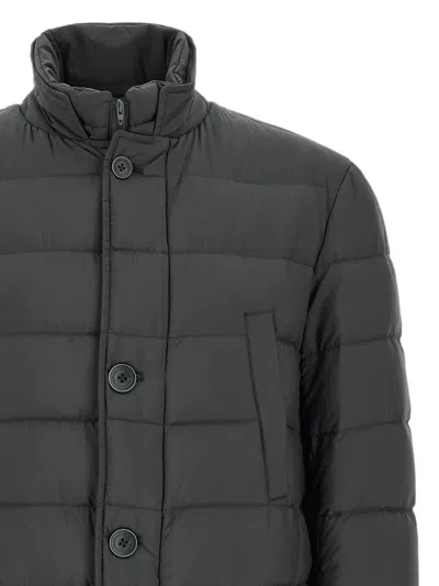 Herno Quilted Down Coat In Black