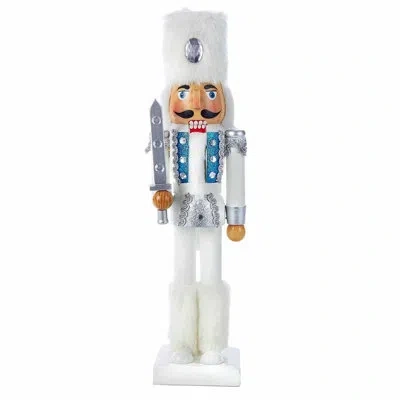 Kurt Adler Nutcracker In Silver;blue;white