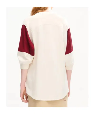 Kenzo Logo-patch Panelled T-shirt In White