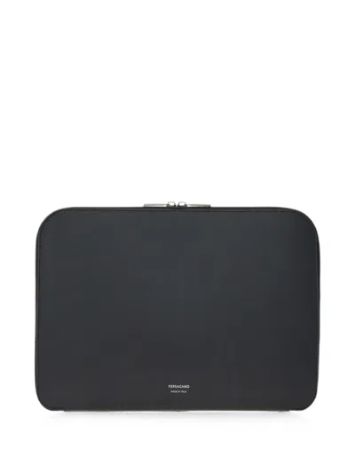 Ferragamo Gancini Document Holder In Black
