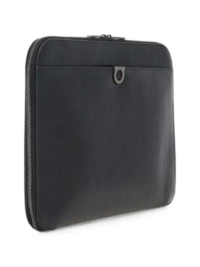 Ferragamo Gancini Document Holder In Black