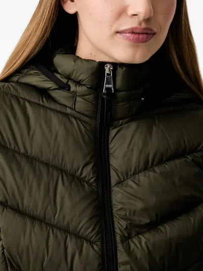 Dkny 퀼팅 후드 베스트 In Multi