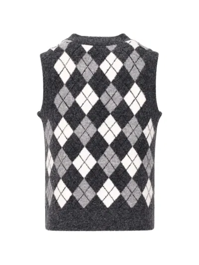 P.a.r.o.s.h Argyle Pattern Regular Fit Sleeveless Top In Multi