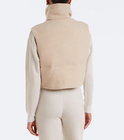 Eleventy Wool Down Vest In Neutral