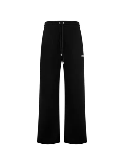 Amiri Logo-print Drawstring Track Pants In Black