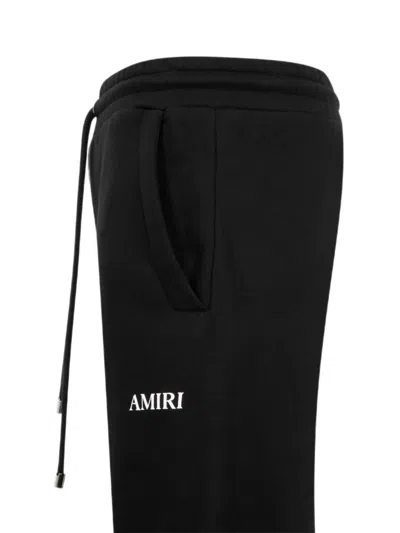 Amiri Logo-print Drawstring Track Pants In Black