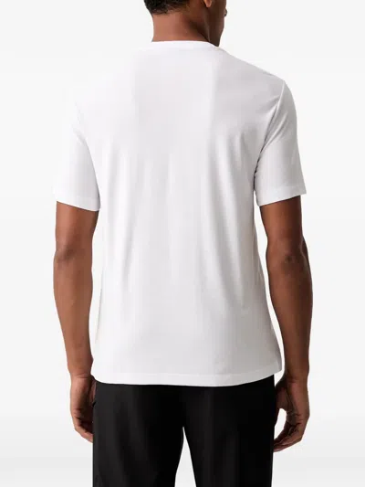 Ea7 Logo-patch T-shirt In White